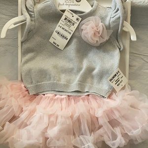Formal sweater n tutu all original with tags